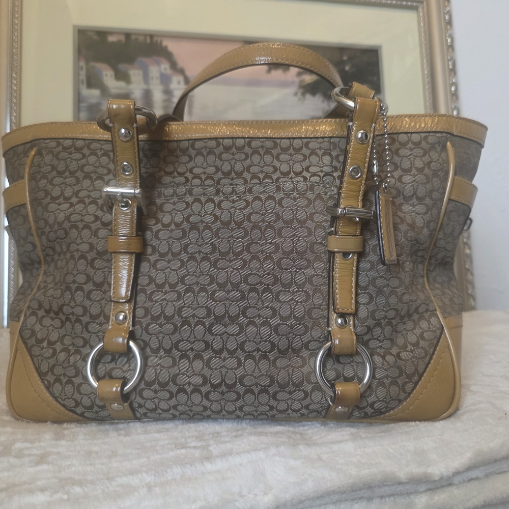 Coach Jacquard Micro Signature East/West Tote